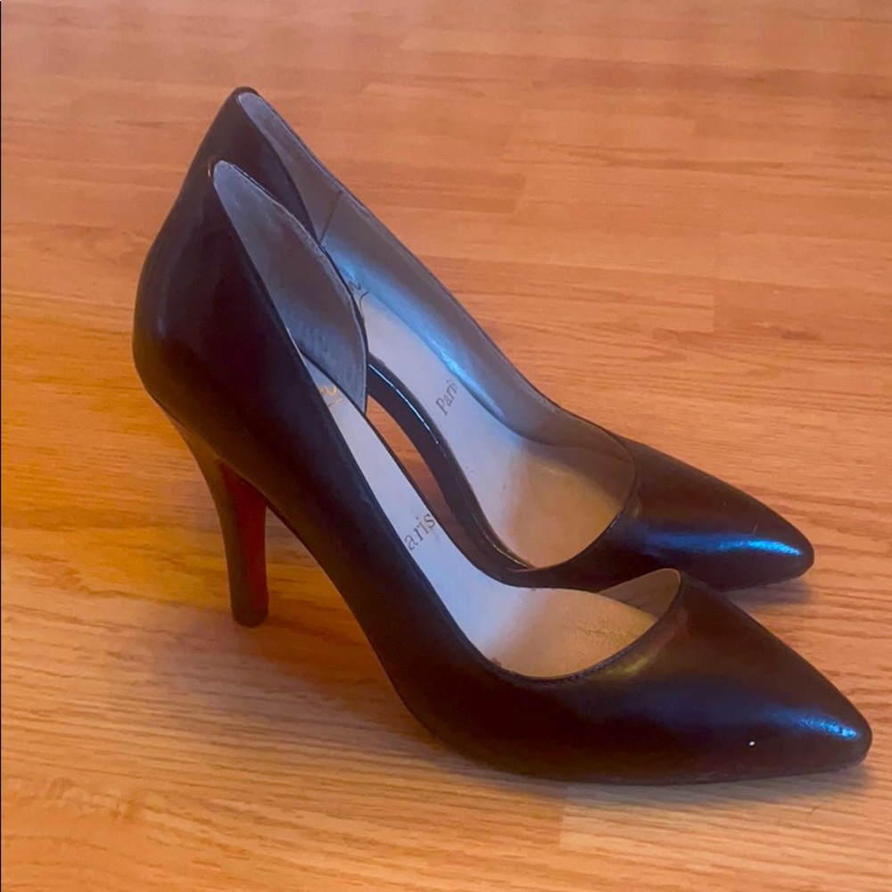 Black Louboutin heels